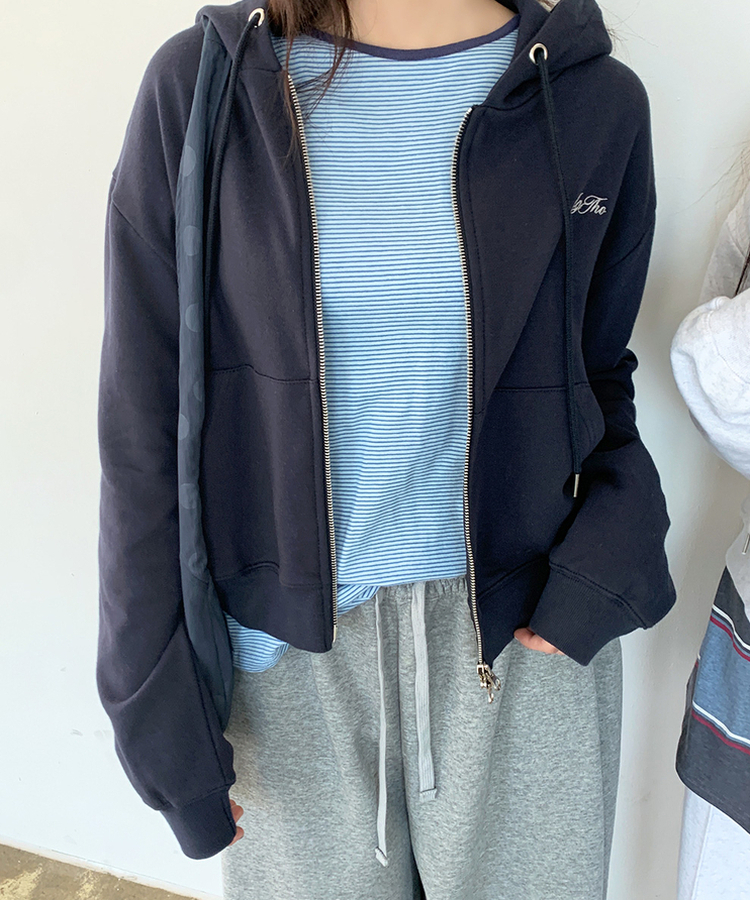 ストライプオーバーフィットTシャツ(6color) SOFT BLUE