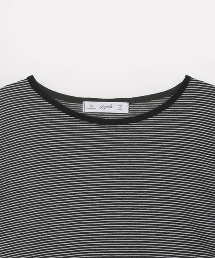 ストライプオーバーフィットTシャツ(6color)