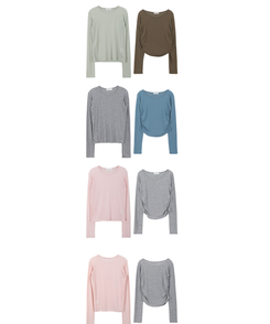 シェリングレイヤード長袖Tシャツ