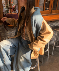 コットンオーバーフィットジャケット BEIGE