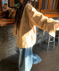 コットンオーバーフィットジャケット BEIGE