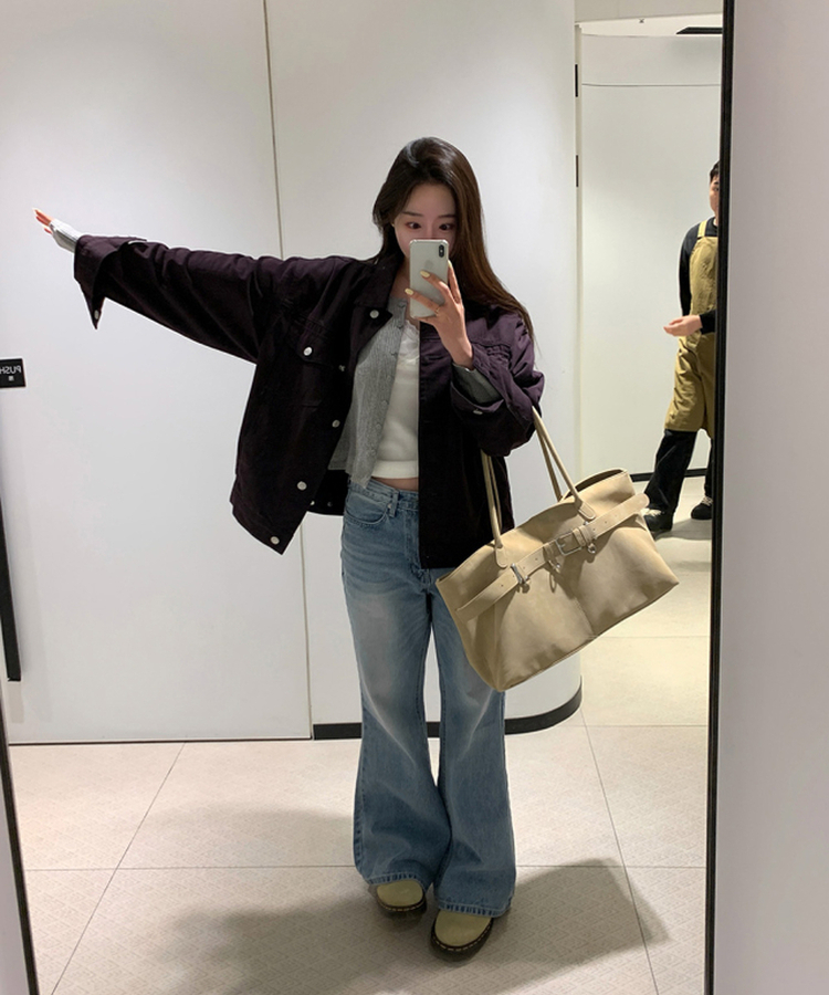 コットンオーバーフィットジャケット PURPLE