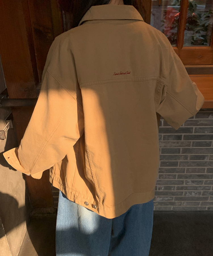 コットンオーバーフィットジャケット BEIGE