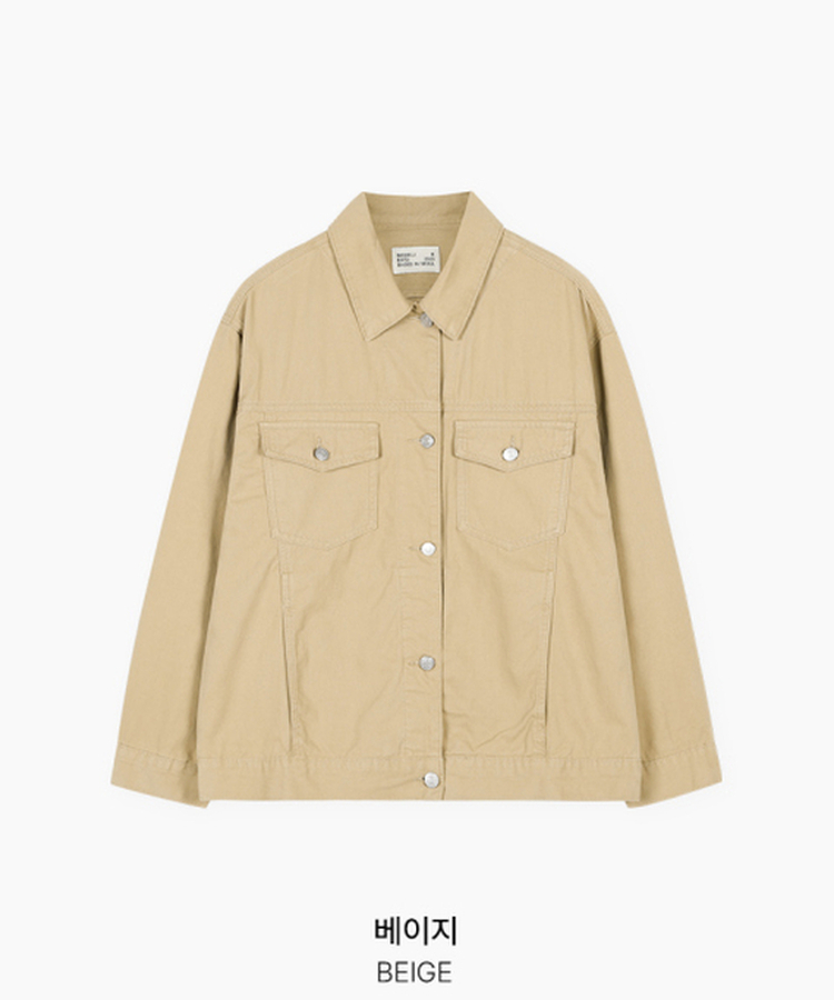 コットンオーバーフィットジャケット