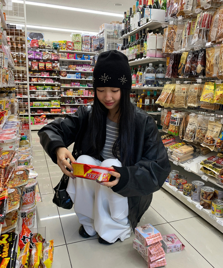 オーバーフィットレザージャケット BLACK