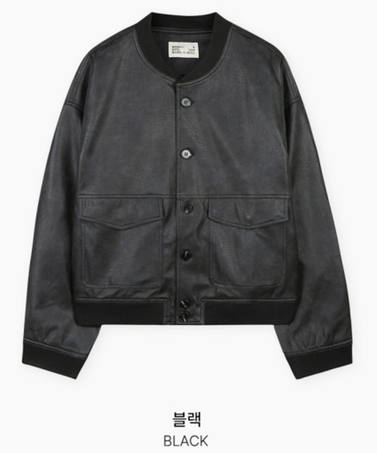 オーバーフィットレザージャケット