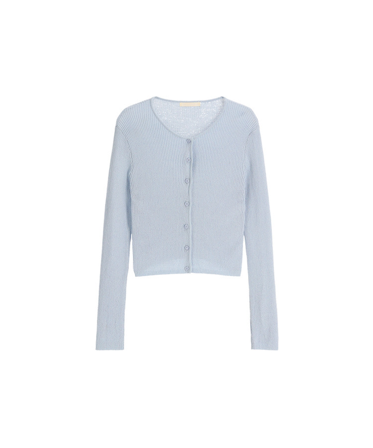 （華奢見えシルエット／MDおすすめ♥）リブ 長袖カーディガン