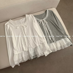 キャミソールレースカーディガン