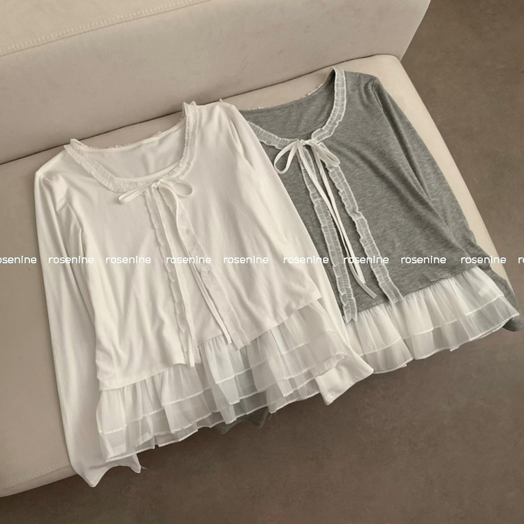 キャミソールレースカーディガン