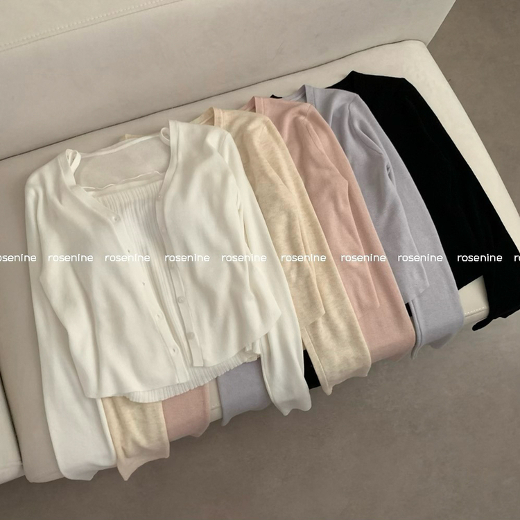 러블리 쉬폰 나시 니트 가디건 세트 봄 봄옷 벚꽃 파스텔 핑크