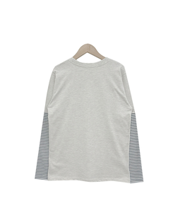 レイヤードスタープリント長袖Tシャツ