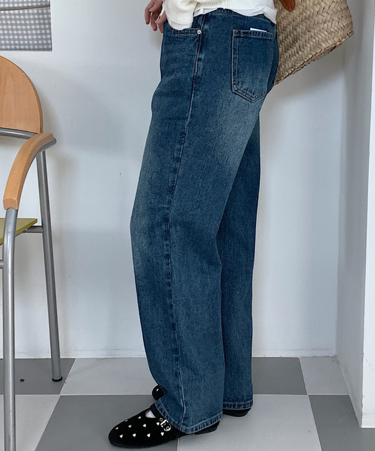 ハートベロアメリージェーンシューズ BLACK