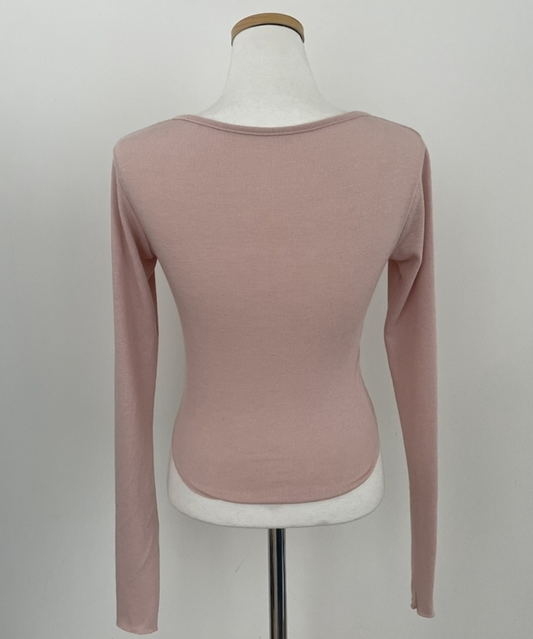 모찌 유라인 굴림 울 브이넥 슬림 가디건