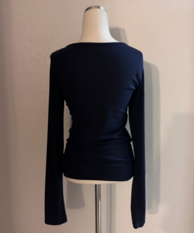 デイリーリブラウンド長袖Tシャツ(7color)