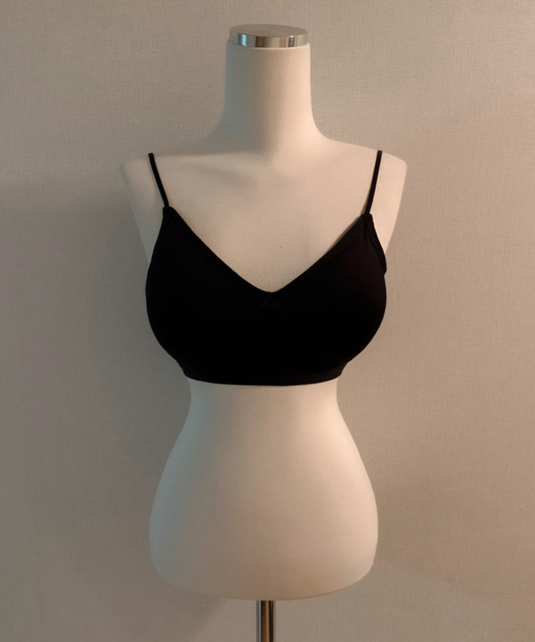 【カップ付き】3cmパッドインナーブラトップ(6color)