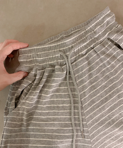 ストライプワイドトレーニングパンツ