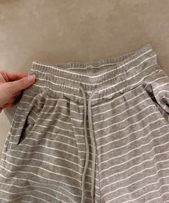 ストライプワイドトレーニングパンツ