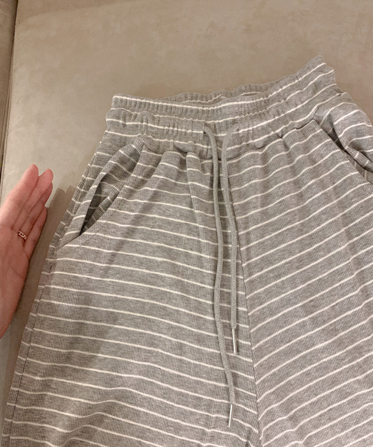 ストライプワイドトレーニングパンツ