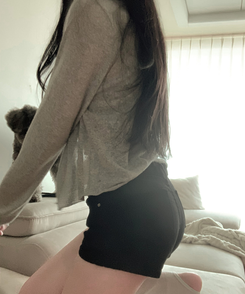 リネンセミクロップカーディガン(6color) GREY