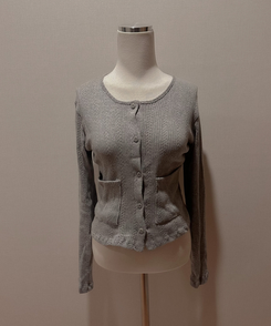 ビビッドフラワーパンチングカーディガン