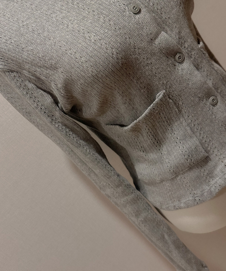 ビビッドフラワーパンチングカーディガン