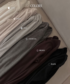 ベーシックデイリー無地長袖Tシャツ(7color)