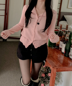 コットンキャンディニットカーディガン LIGHT PINK