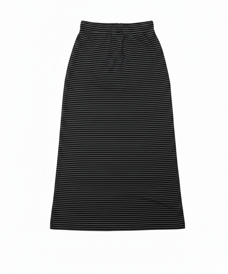 ストライプロングマキシスカート