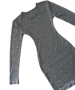 【タイ付き】リボンニットミニワンピース