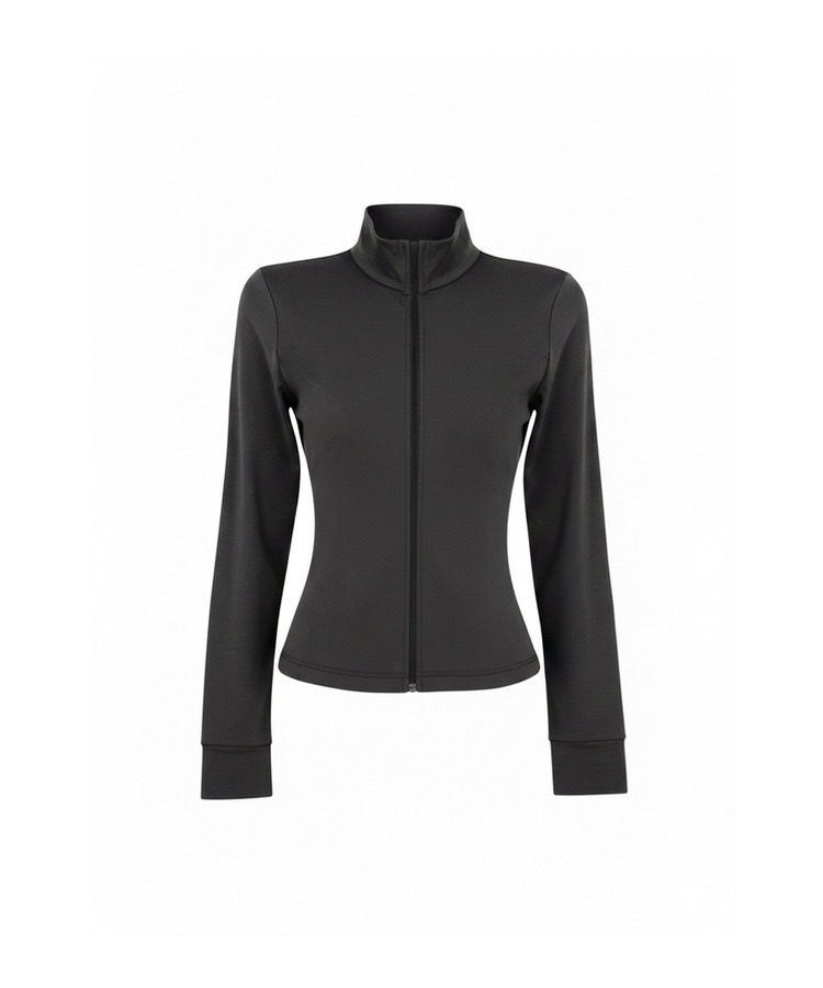 スリムハイネックジップアップ(6color)