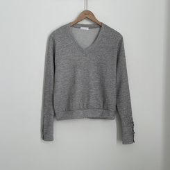 손등덮는 여리여리 브이넥 니트 긴팔티셔츠 봄맨투맨 봄신상