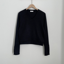 손등덮는 여리여리 브이넥 니트 긴팔티셔츠 봄맨투맨 봄신상
