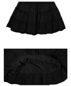 フリルティアードミディスカート
