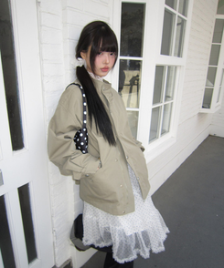 ハイネックビンテージミリタリージャケット KHAKI