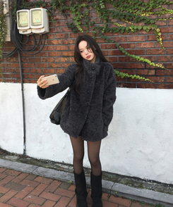 ホーボーレザーショルダーバッグ BLACK