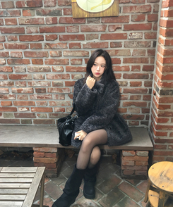 ホーボーレザーショルダーバッグ BLACK