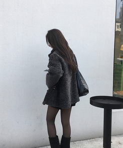 ホーボーレザーショルダーバッグ BLACK