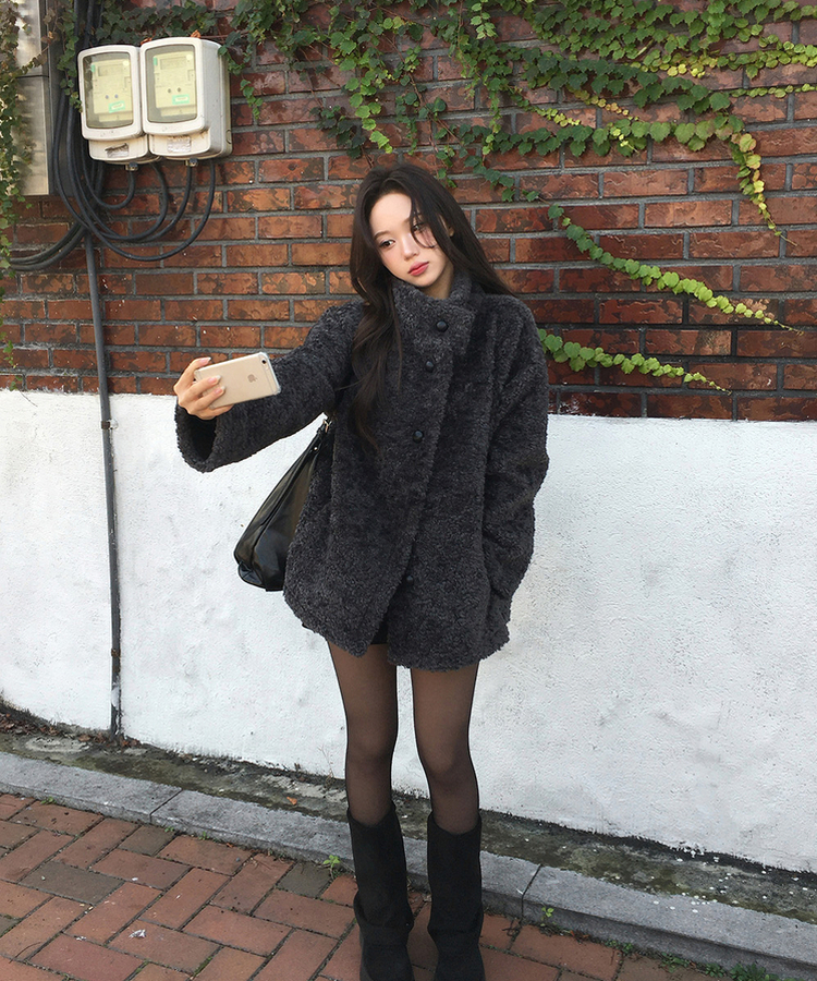 ホーボーレザーショルダーバッグ BLACK