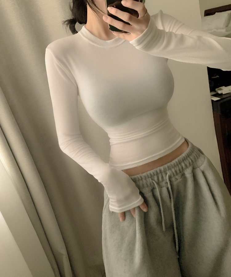 ウールスキングラムTシャツ(7color) IVORY