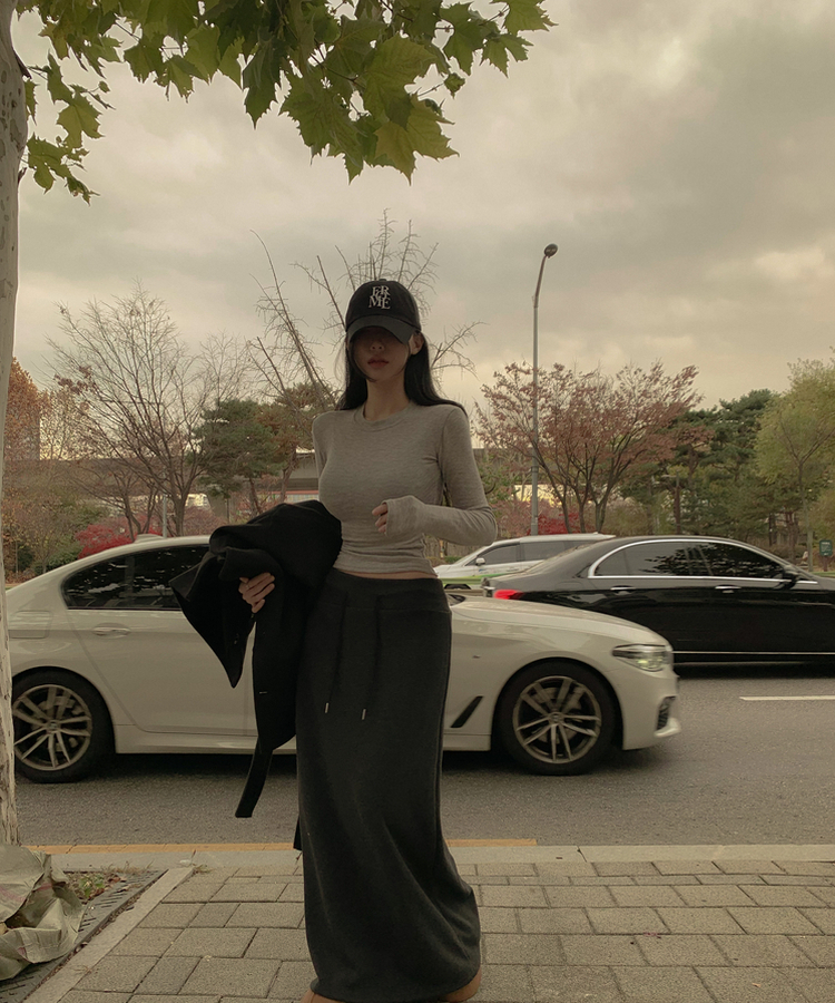 ウールスキングラムTシャツ(7color) GREY