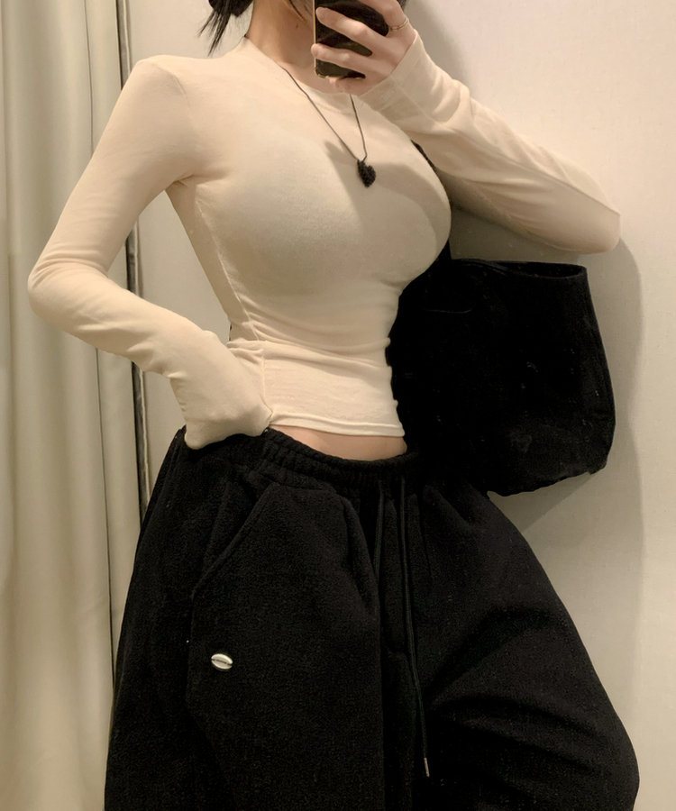 ウールスキングラムTシャツ(7color) BEIGE