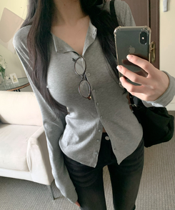 デイリーコットンシャS(6color) GREY