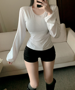 エアリーカバー長袖Tシャツ(6color) IVORY