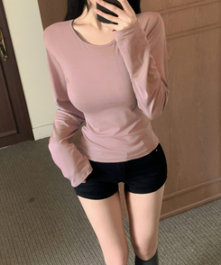 エアリーカバー長袖Tシャツ(6color) PINK