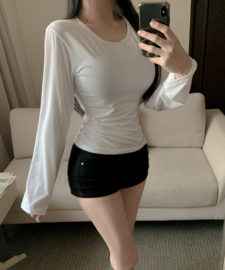 エアリーカバー長袖Tシャツ(6color) IVORY