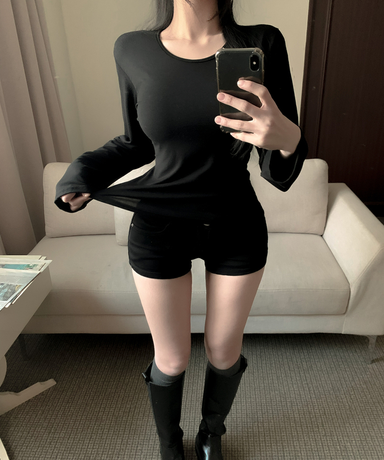 エアリーカバー長袖Tシャツ(6color) BLACK