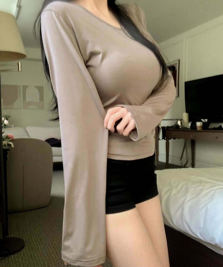 エアリーカバー長袖Tシャツ(6color) BEIGE