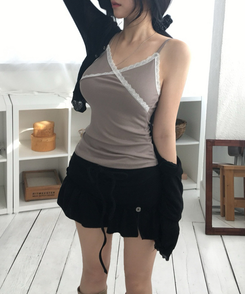 レーススパンインナーキャミソール(10color) BEIGE