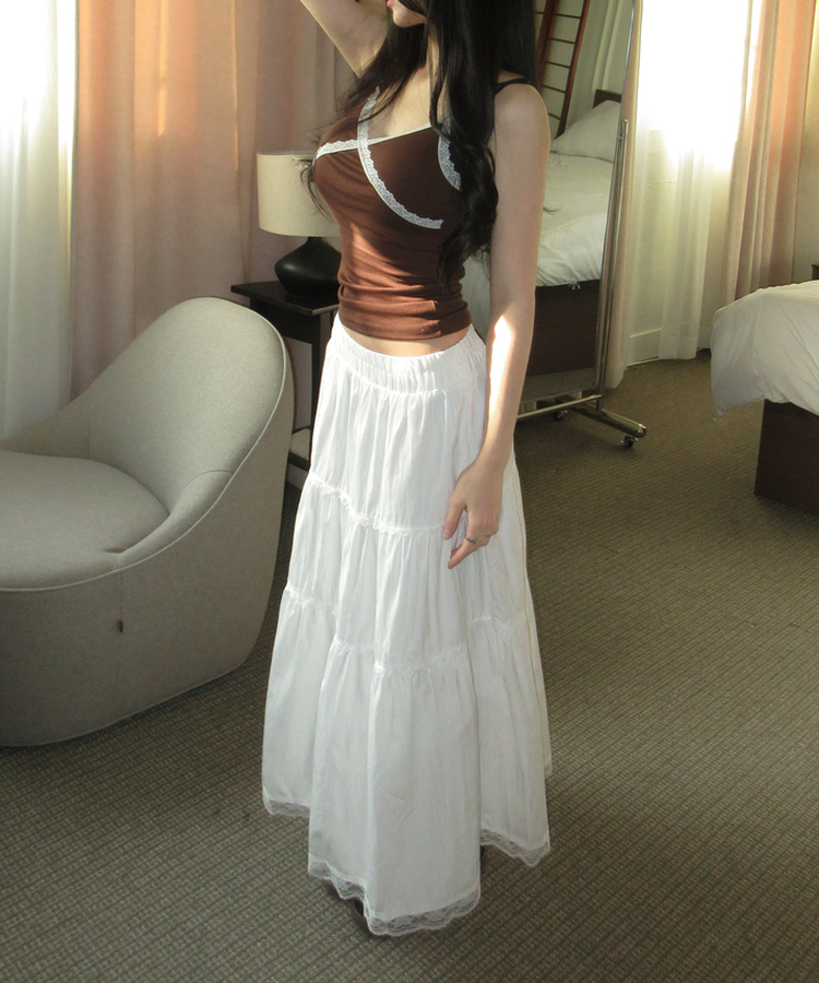 レーススパンインナーキャミソール(10color) BROWN