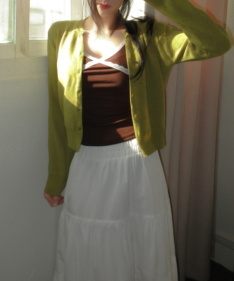 レーススパンインナーキャミソール(10color) BROWN